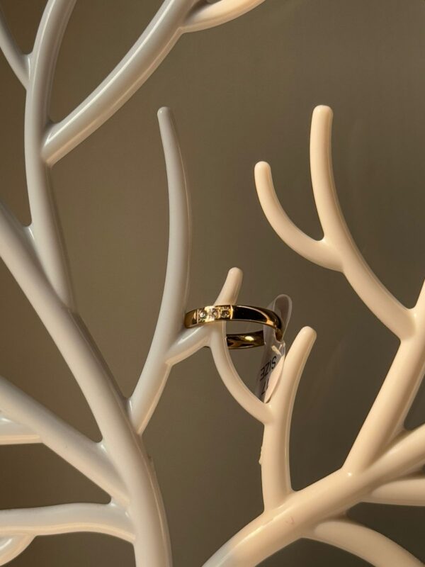 18k gold plated on stainless steel minimal ring waterproof(3) - Image 3