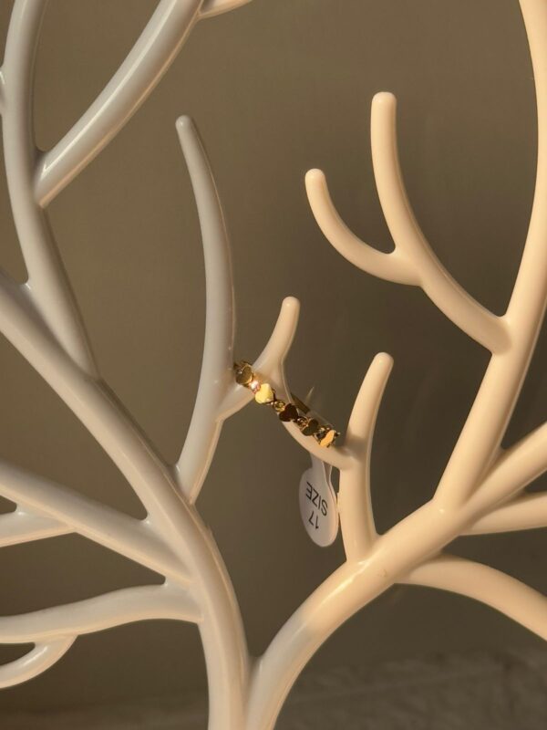 18k gold plated on stainless steel minimal ring waterproof(4) - Image 3
