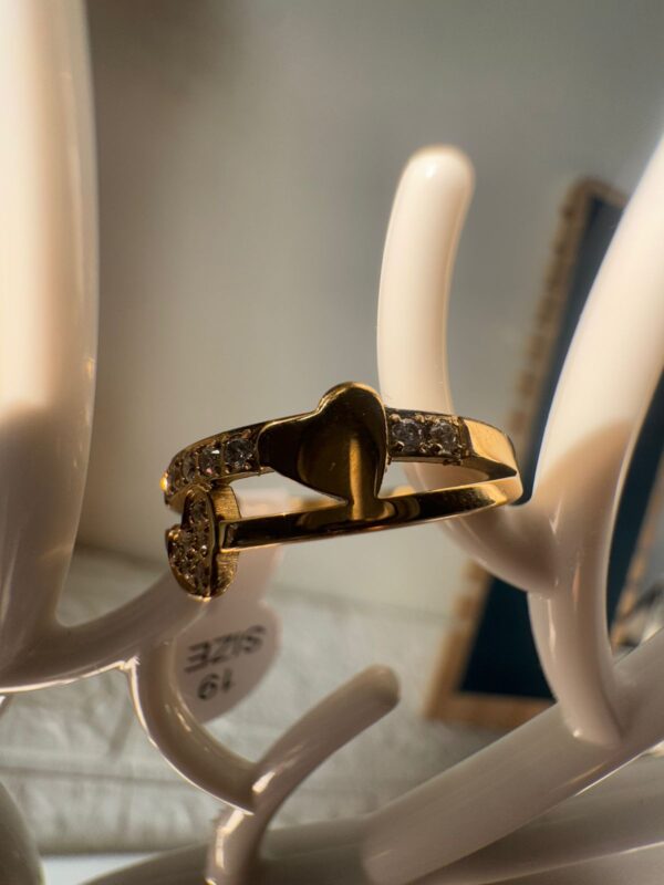 18k gold plated on stainless steel minimal ring waterproof(6) - Image 3
