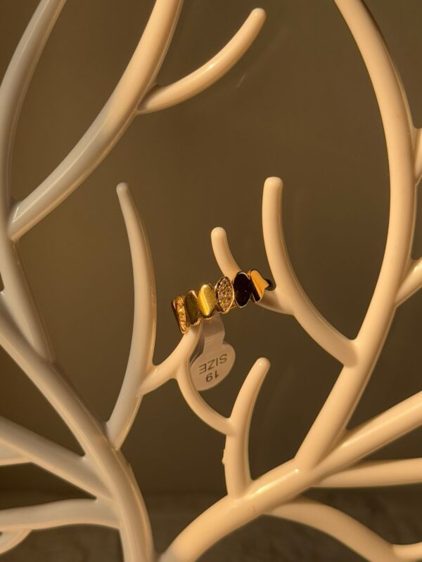 18k gold plated on stainless steel minimal ring waterproof(7) - Image 3