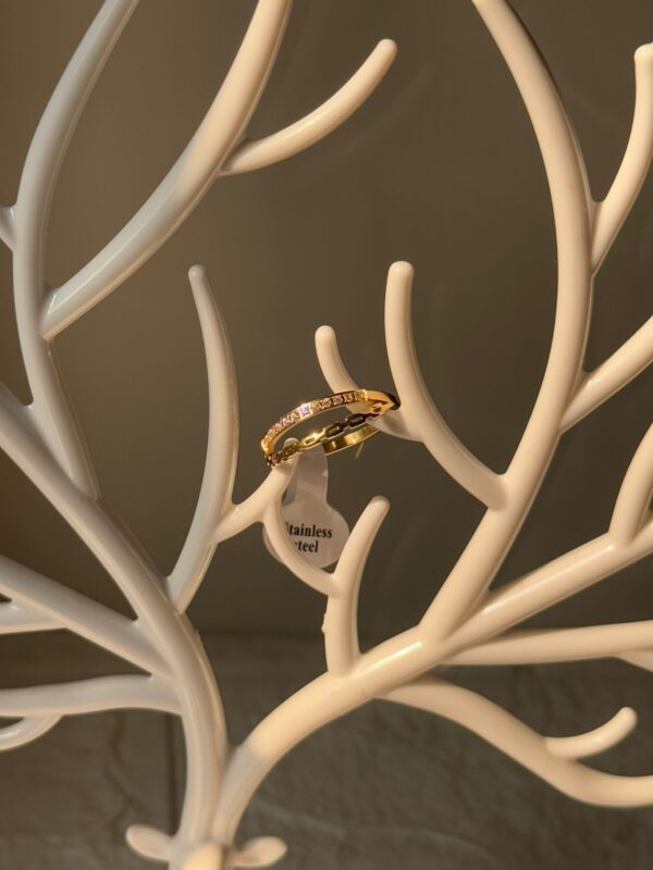 18k gold plated on stainless steel minimal ring waterproof(8) - Image 3