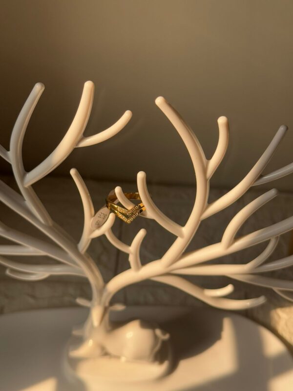 18k gold plated on stainless steel minimal ring waterproof(9) - Image 3