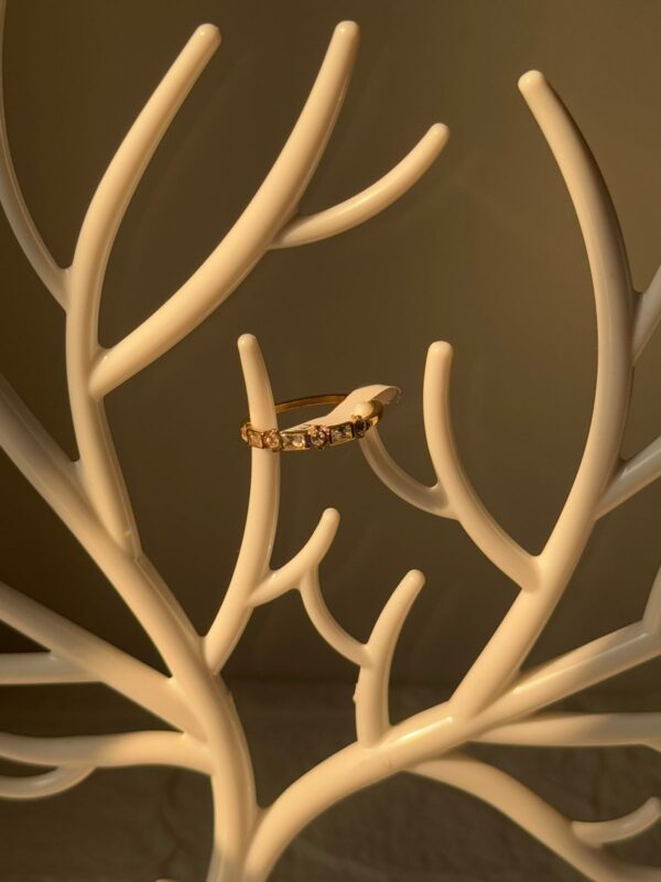18k gold plated on stainless steel minimal ring waterproof(12) - Image 3