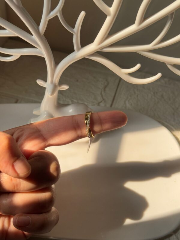 18k gold plated on stainless steel minimal ring waterproof(21) - Image 3