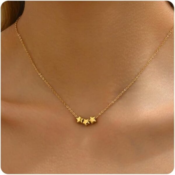 18k gold plated on Stainless Steel Anti Tarnish mini star size necklace