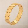 18k gold plated closed tear drop Antitarnish stainless steel bracelet - Image 5