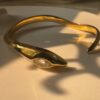 18K gold plated on 316L stainless steel Snake cuff - Image 7