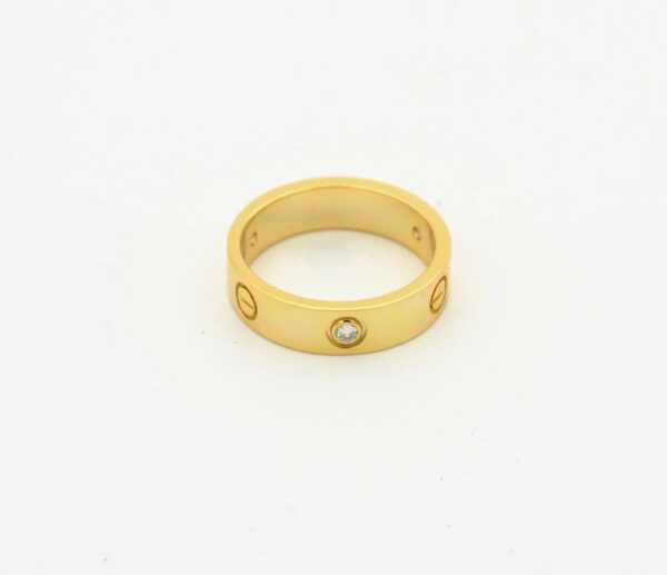 18k gold plated on stainless steel Cartier ring waterproof - Image 3