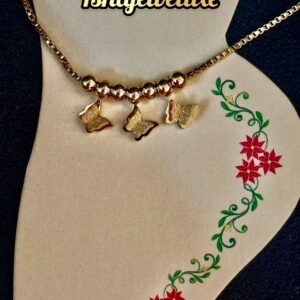 Anti Tarnish Titanium steel 18k gold plated Anklet 8