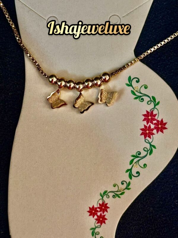 Anti Tarnish Titanium steel 18k gold plated Anklet 8