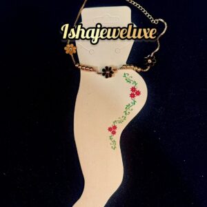 Anti Tarnish Titanium steel 18k gold plated Anklet 2