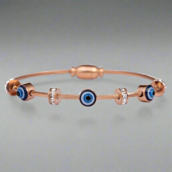 Rose Gold plated Evil eye Antitarnish trending bracelet