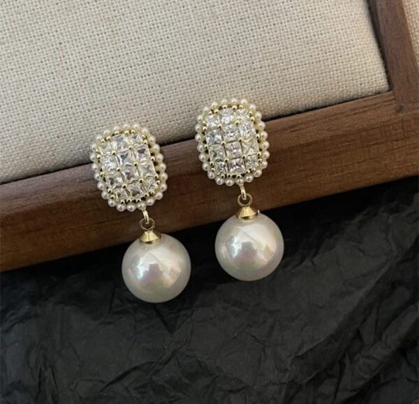korean style Exquisite gold plated geometric earring - Image 3