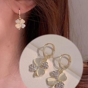 Sandal flower hoops Korean fashion earrings