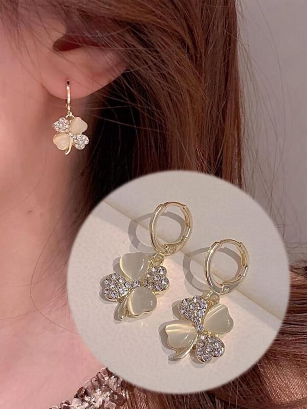 Sandal flower hoops Korean fashion earrings
