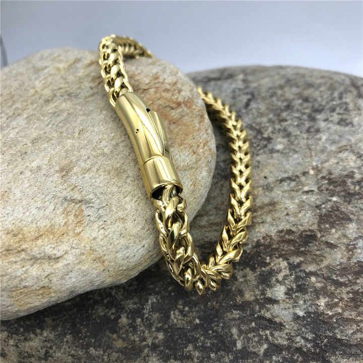 Men's 18k gold plated on stainless steel, Anti tarnish chain Bracelet - Image 6