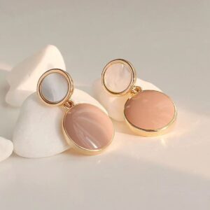 Pastel colour Korean earrings