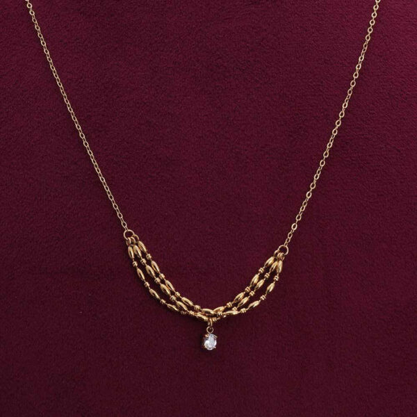 Vintage vibe kundan 18K gold plated on Stainless Steel Anti Tarnish necklace
