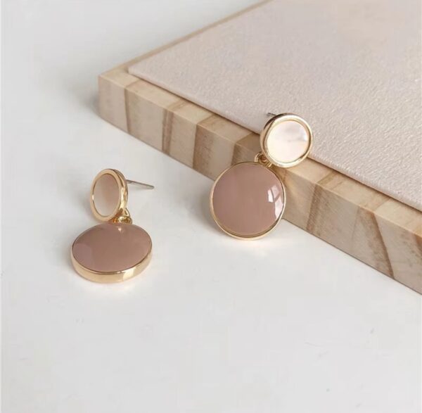 Pastel colour Korean earrings - Image 2