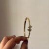 Butterfly minimal 18k gold plated on Stainless Steel anti tarnish bracelet - Image 3