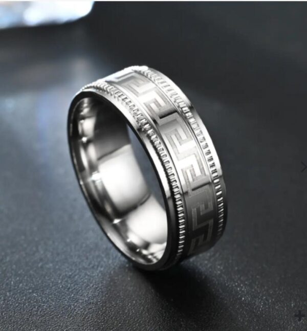 Titanium /SS Steel men's Rings Antitarnish Model 2, SIZE 9