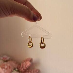 Circle Hoops 18k Gold plated on stainless steel Antitarnish