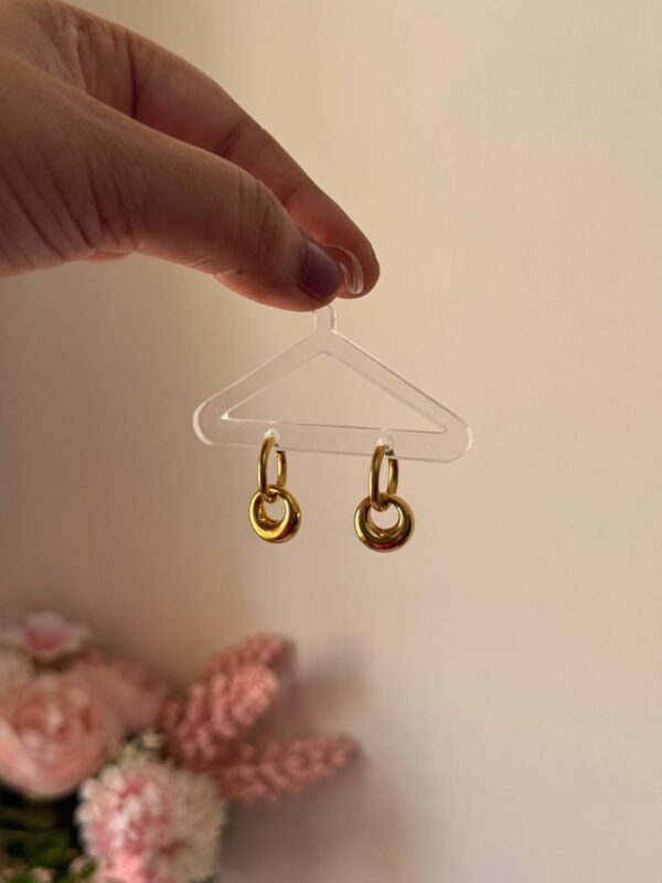 Circle Hoops 18k Gold plated on stainless steel Antitarnish