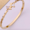 Butterfly minimal 18k gold plated on Stainless Steel anti tarnish bracelet - Image 7