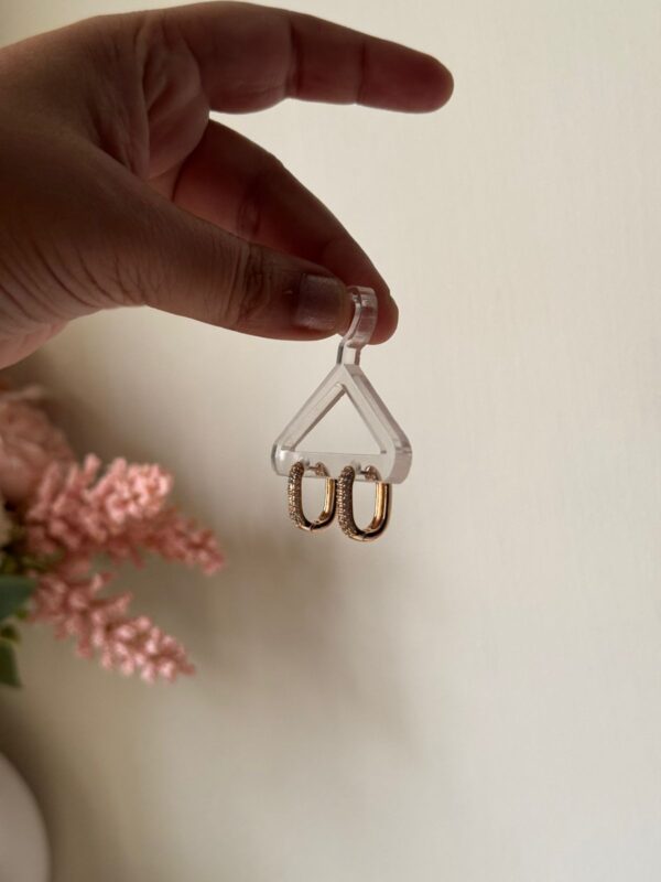 Semi anti tarnish quality polished Rose gold brass hoops-MODEL 3