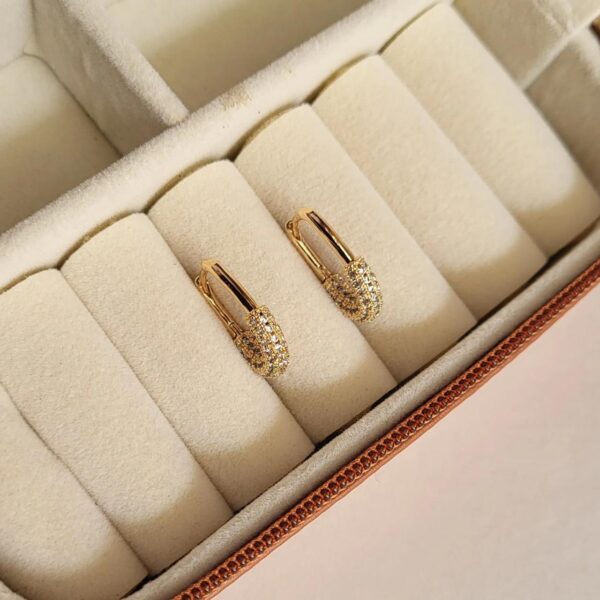 Semi anti tarnish quality polished Rose gold brass hoops(MODEL 1) - Image 3