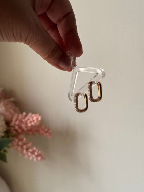 Semi anti tarnish quality polished Rose gold brass hoops-MODEL 4