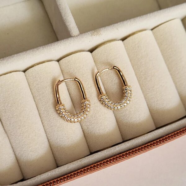 Semi anti tarnish quality polished Rose gold brass hoops(MODEL 1) - Image 2