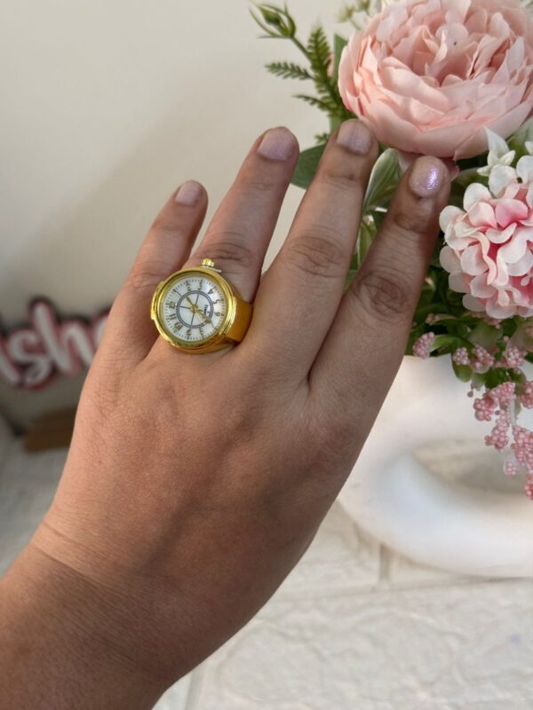 Antitarnish White ring watch stretchable - Image 3