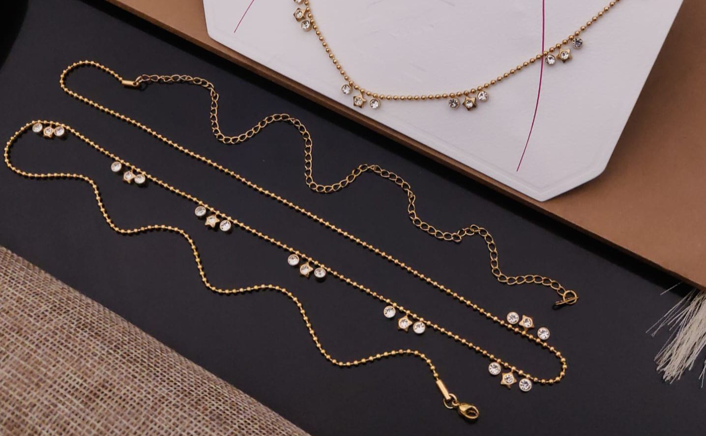 Waist/ Hip chain 18k gold plated on Stainless Steel Antitarnish (model 1)