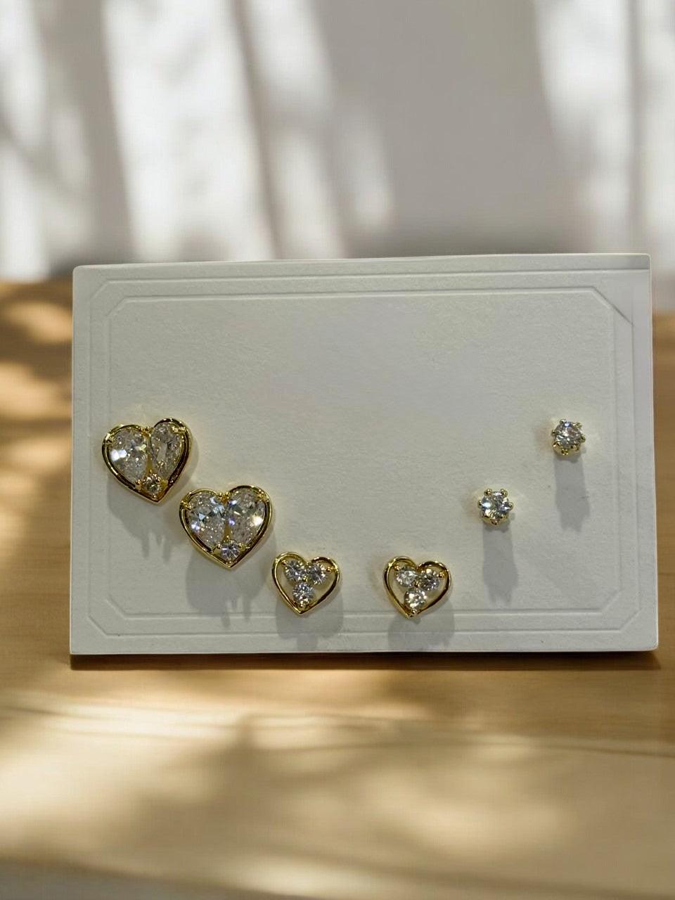 Antitarnish second stud set 18k Gold plated on stainless steel - Image 2