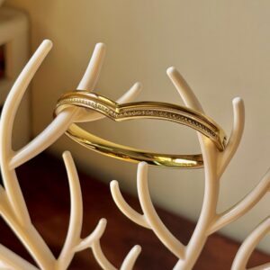 Vanki model 18k gold plated on Stainless Steel anti tarnish bracelet