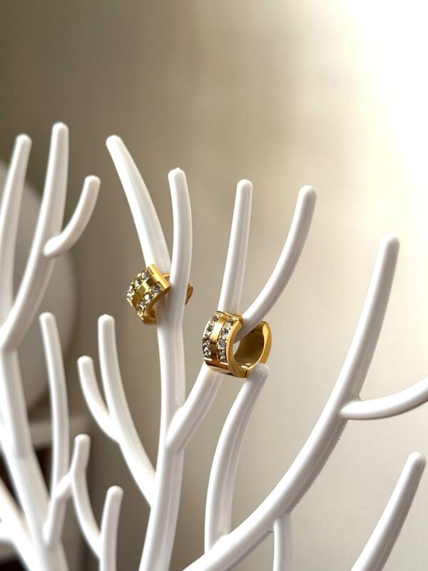 Bold trendy Hoops 18k Gold plated on stainless steel Antitarnish - Image 9