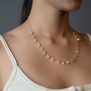 Two styles modern/ Ethnic -18K gold plated on Stainless Steel Anti Tarnish necklace