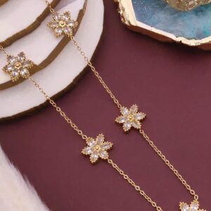 White starfish design 18K gold plated on Stainless Steel Anti Tarnish necklace