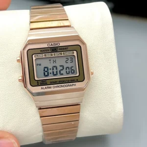 Casio Vintage model 2 famous edition Stainless Steel Antitarnish ROSE GOLD watch