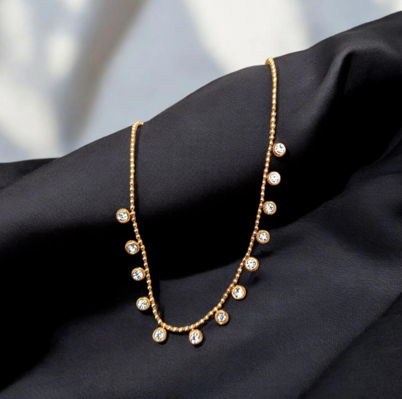 Two styles modern/ Ethnic -18K gold plated on Stainless Steel Anti Tarnish necklace - Image 6