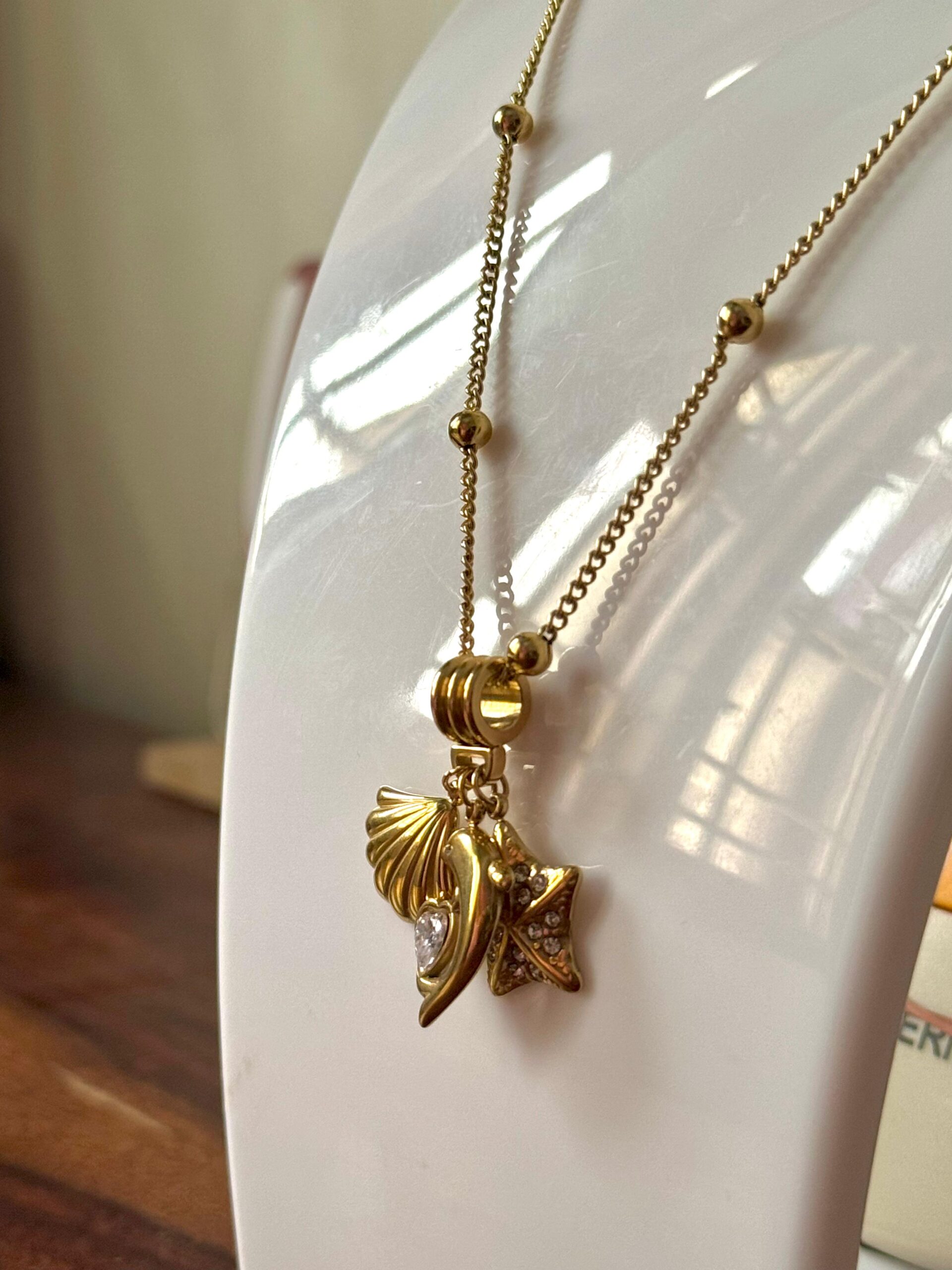 Marine theme design 18K gold plated on Stainless Steel Anti Tarnish necklace - Image 8