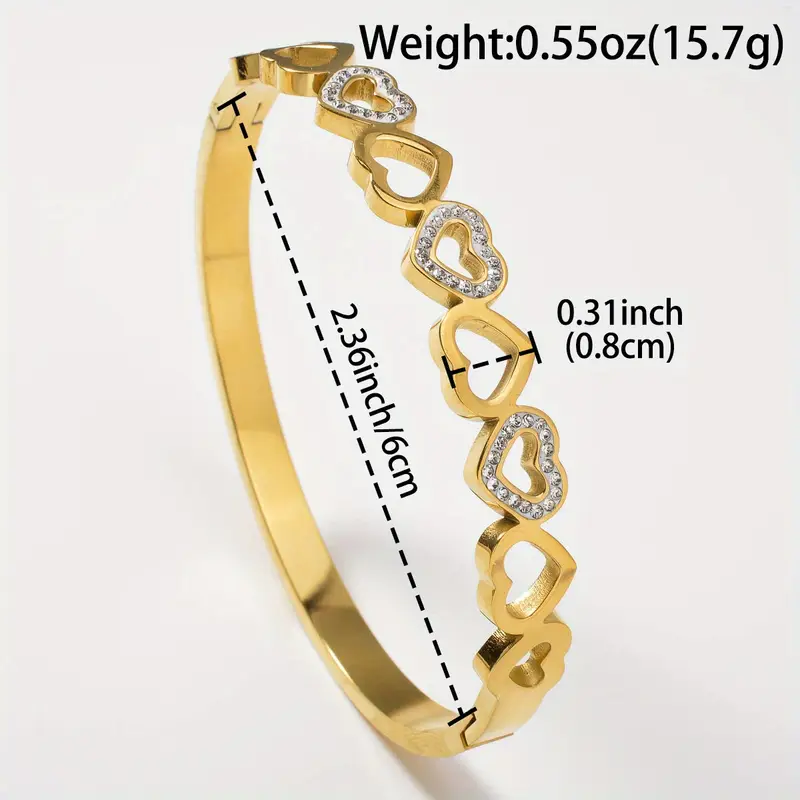 Modern love bracelet 18k gold plated on Stainless Steel anti tarnish bracelet - Image 12