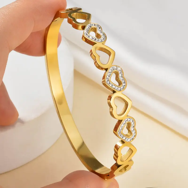 Modern love bracelet 18k gold plated on Stainless Steel anti tarnish bracelet - Image 13