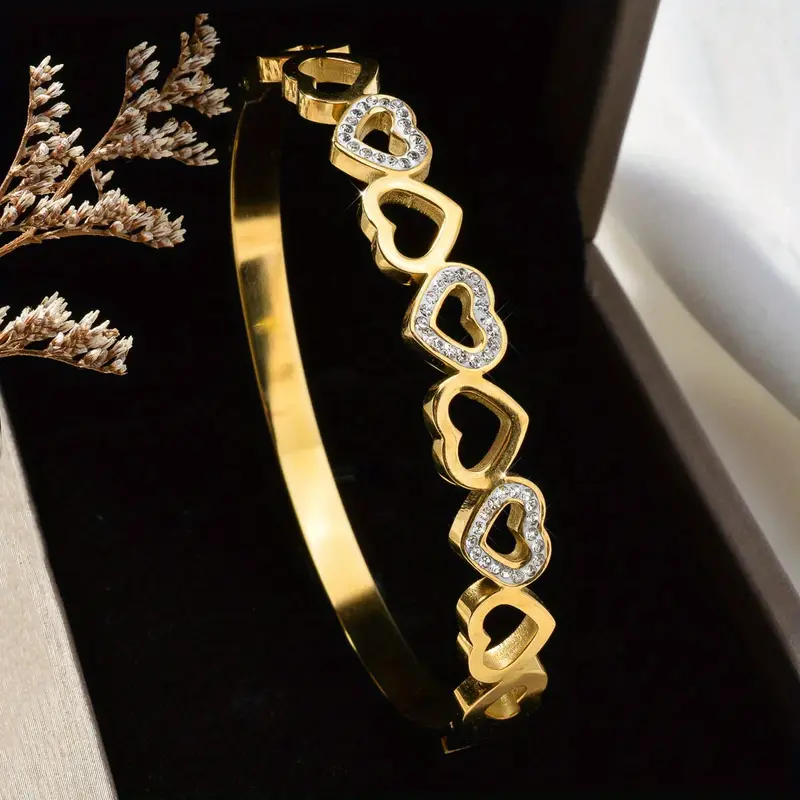 Modern love bracelet 18k gold plated on Stainless Steel anti tarnish bracelet - Image 2