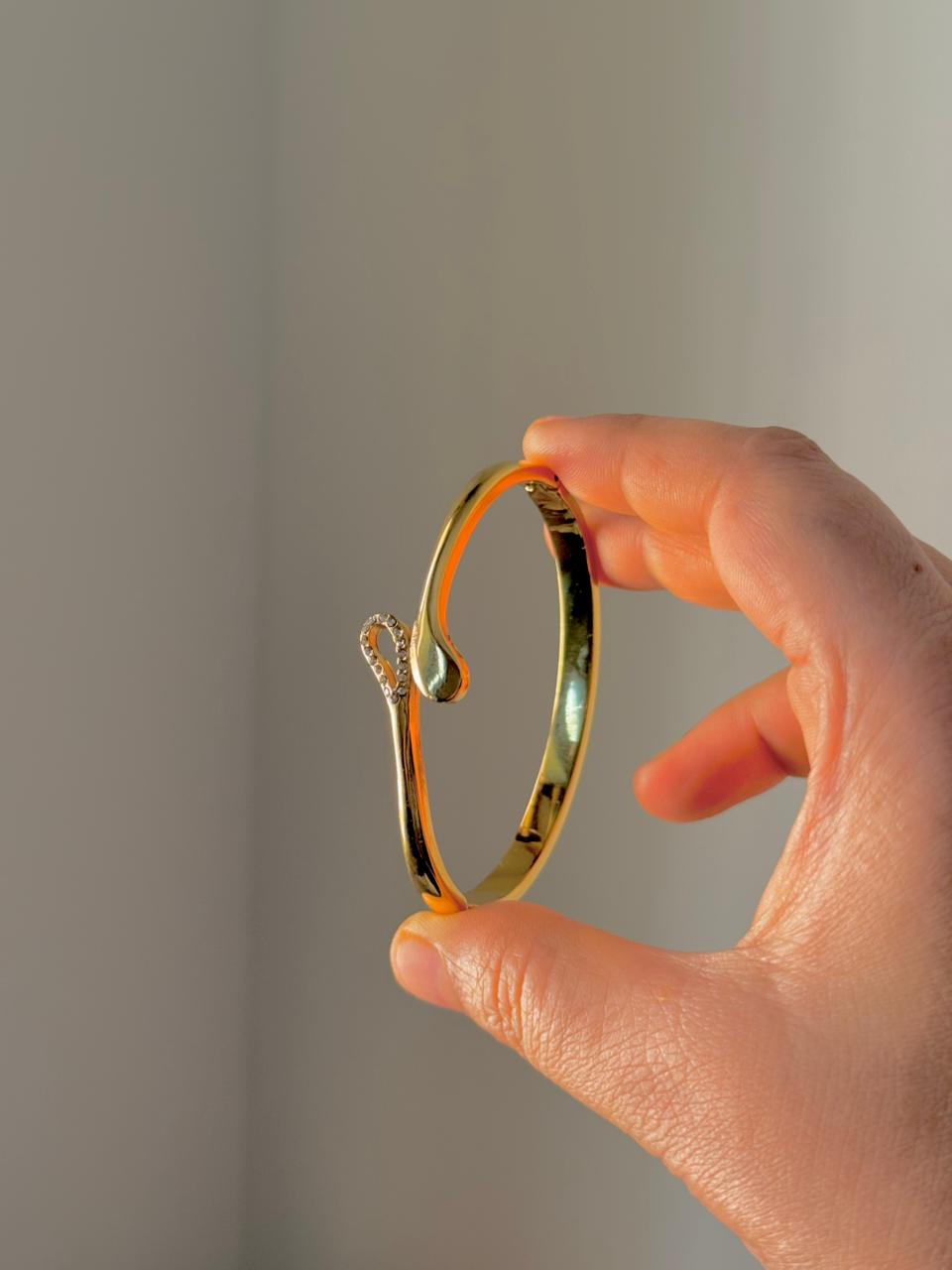 Trendy tear drop 18k gold plated on Stainless Steel anti tarnish bracelet - Image 7