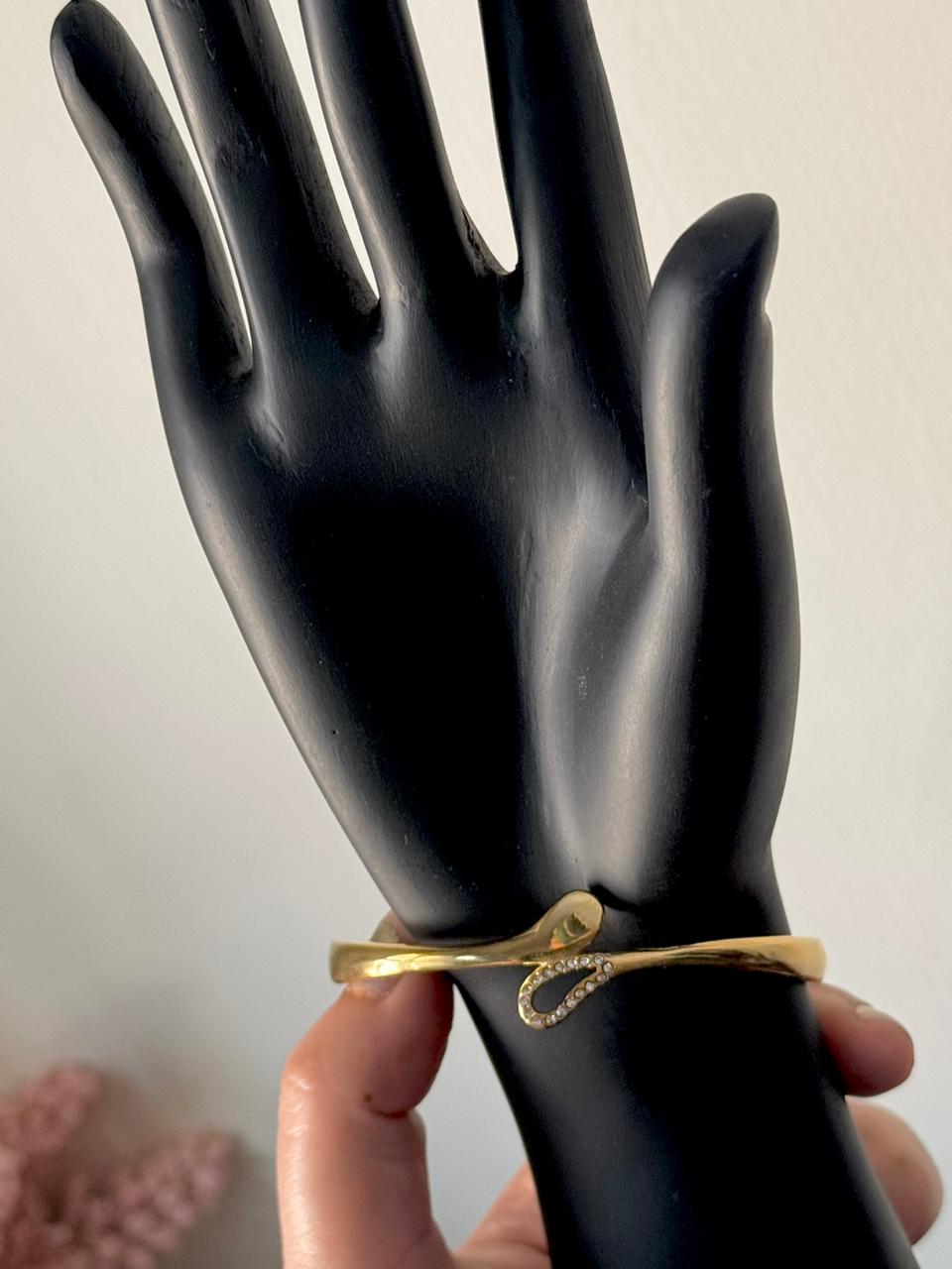 Trendy tear drop 18k gold plated on Stainless Steel anti tarnish bracelet - Image 8