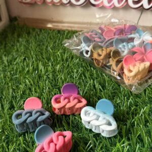 Multicolour Mini claw clips BOLD CHAIN model (single piece assorted colours)