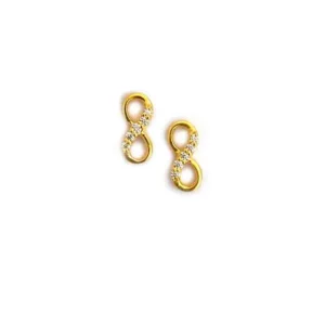 Infinity Antitarnish 18k Gold plated on stainless steel stud