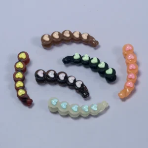 Shine heart placed banana hair clip ( 1 piece )